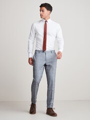 Grey Skinny Fit Check Suit: Trousers - Image 2 of 9