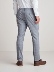 Grey Skinny Fit Check Suit: Trousers - Image 4 of 9
