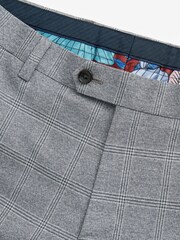 Grey Skinny Fit Check Suit: Trousers - Image 8 of 9