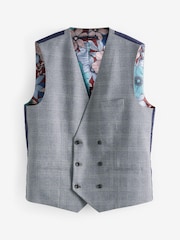 Grey Check Suit Waistcoat - Image 8 of 9