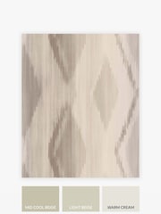Neutral Abstract Ikat A4 Wallpaper Sample - Image 3 of 3