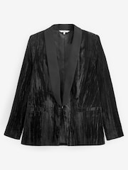 Black Velvet Ripple Suit: Blazer - Image 5 of 5
