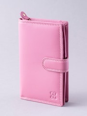 Lakeland Leather Mauve Pink Medium Tab Purse - Image 1 of 5