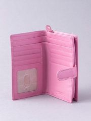 Lakeland Leather Mauve Pink Medium Tab Purse - Image 3 of 5