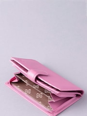 Lakeland Leather Mauve Pink Medium Tab Purse - Image 4 of 5