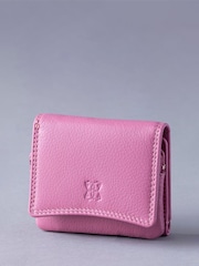 Lakeland Leather Mauve Pink Small Flapover Purse - Image 1 of 5