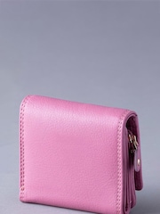 Lakeland Leather Mauve Pink Small Flapover Purse - Image 2 of 5