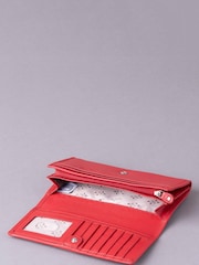 Lakeland Leather Peach/Pink Small Flapover Purse - Image 4 of 4