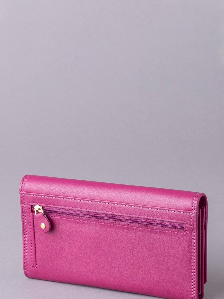 Lakeland Leather Cranberry Large Purse - Image 2 of 4