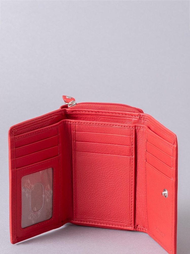 Lakeland Leather Red Small Purse - Image 4 of 5