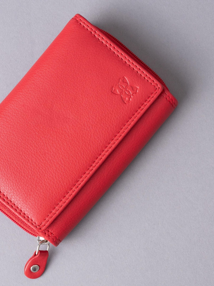 Lakeland Leather Red Small Purse - Image 5 of 5