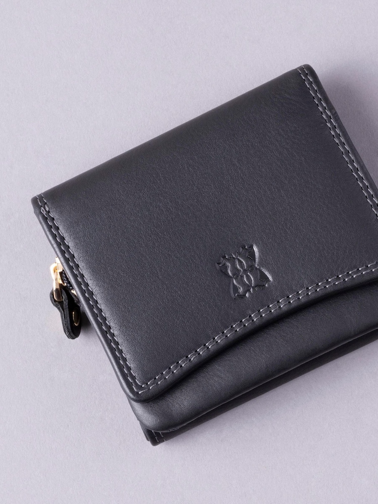 Lakeland Leather Black Small Flapover Purse - Image 5 of 5