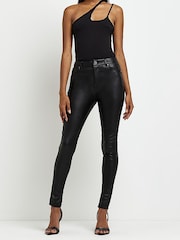 River Island Black Bum Sculpt Trousers - Image 1 of 3