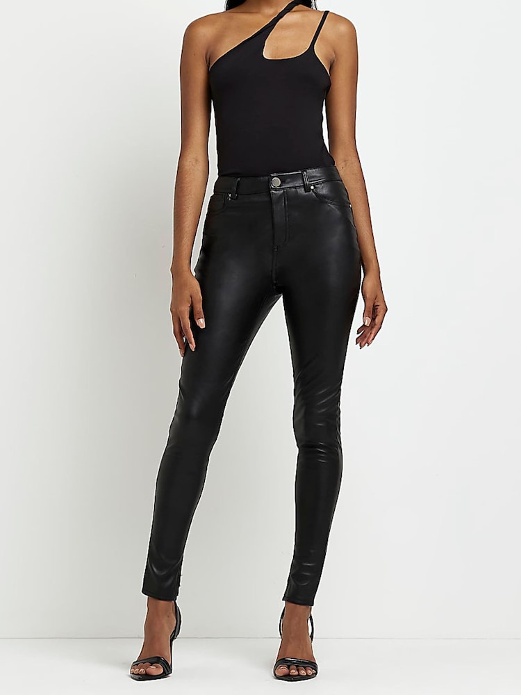 River Island Black Bum Sculpt Trousers - Image 1 of 3 River Island Black Bum Sculpt Trousers - Image 1 of 3