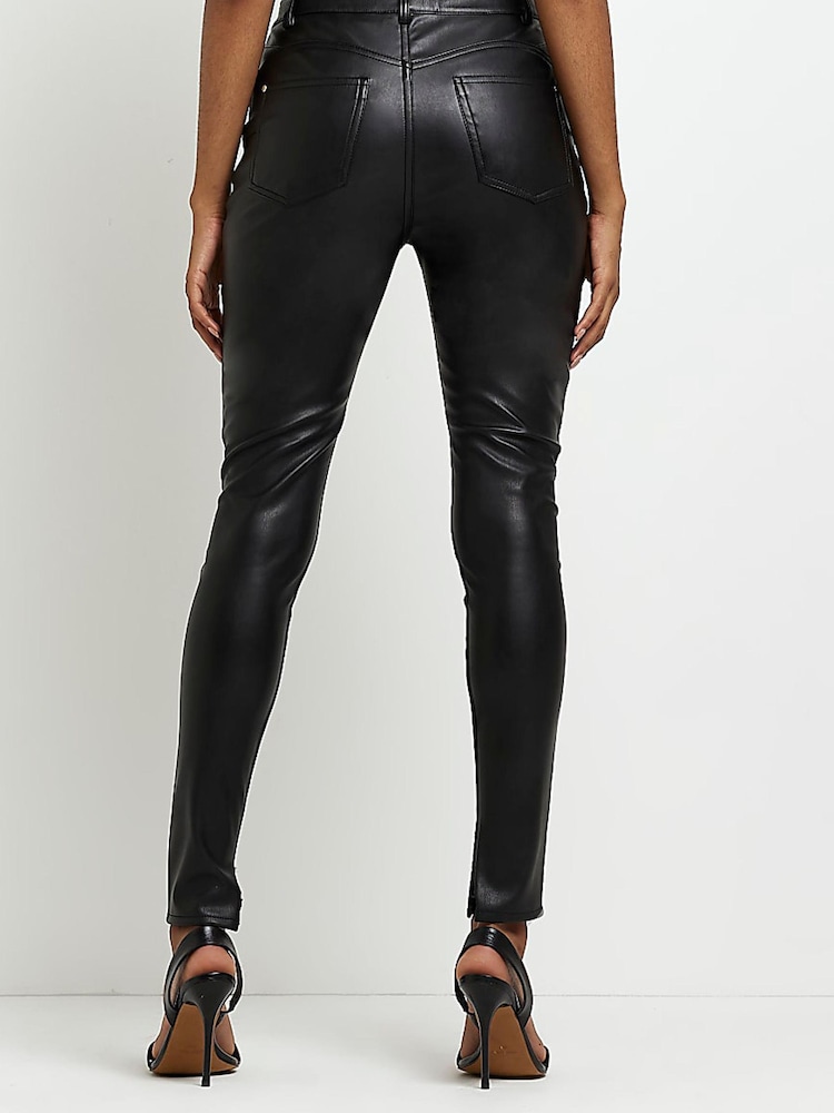 River Island Black Bum Sculpt Trousers - Image 2 of 3 River Island Black Bum Sculpt Trousers - Image 2 of 3