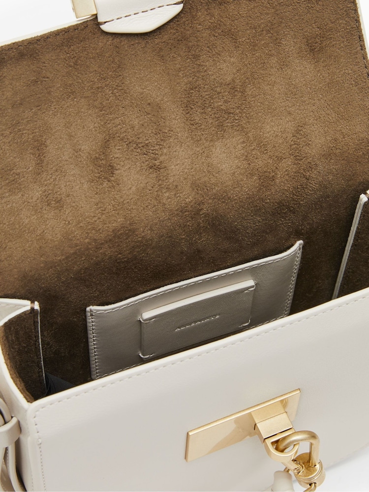 AllSaints White Ida Cross-Body Bag - Image 6 of 6