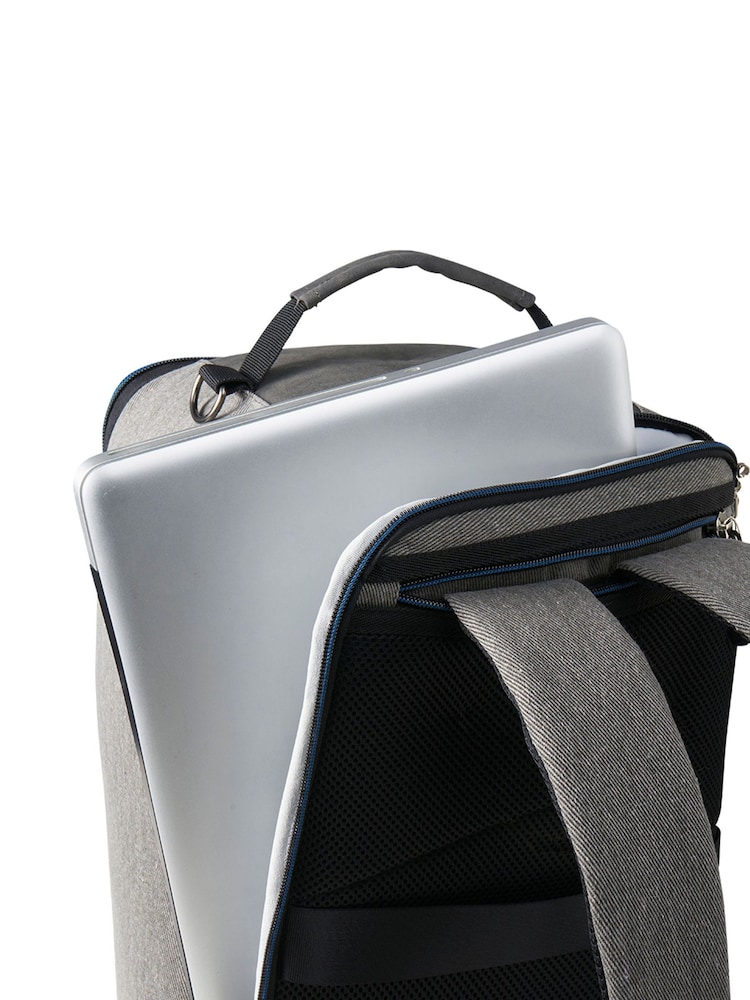 Серый с синим - Cabin Max Manhattan Cabin Travel Bag 40x20x25 Сумка через плечо и рюкзак - Изображение 4 из 4