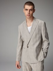 Neutral EDIT Relaxed Wrap Front Suit Jacket - Image 1 of 11