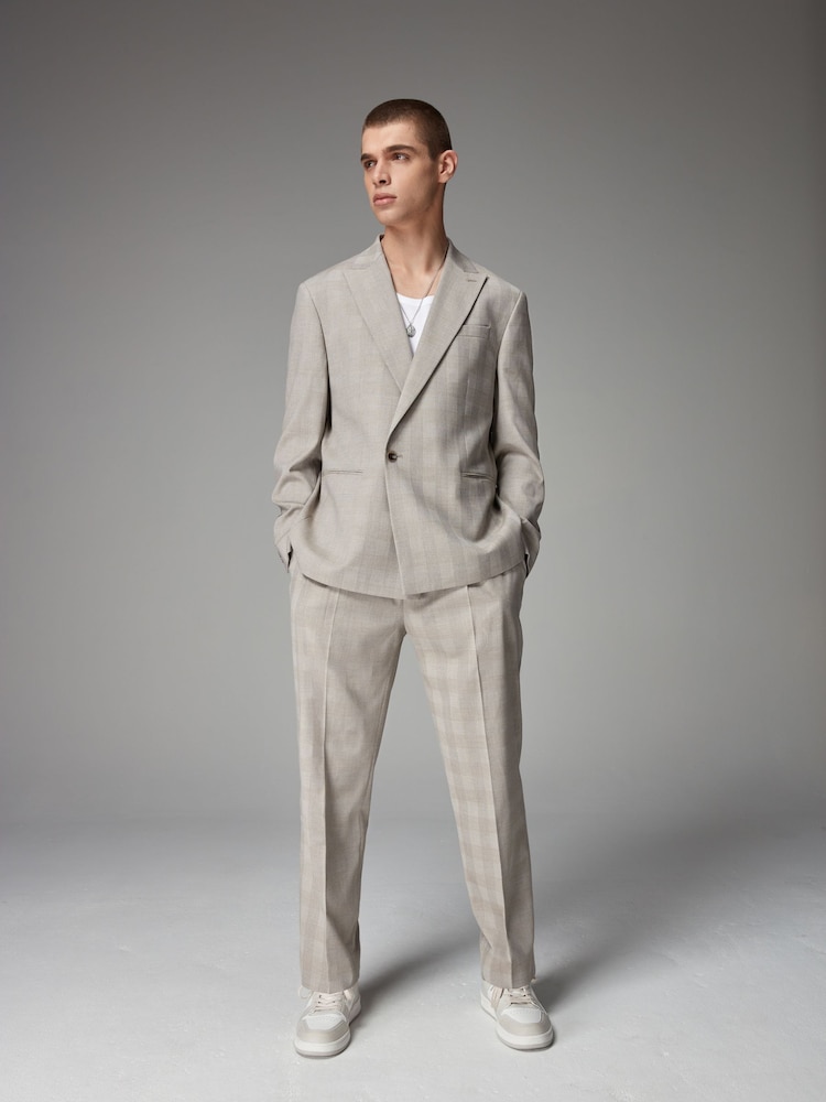 Neutral EDIT Relaxed Wrap Front Suit Jacket - Image 2 of 11
