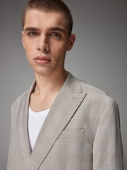 Neutral EDIT Relaxed Wrap Front Suit Jacket - Image 4 of 11