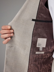 Neutral EDIT Relaxed Wrap Front Suit Jacket - Image 5 of 11