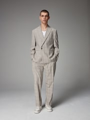 Neutral EDIT Relaxed Wrap Front Suit Trousers - Image 1 of 9