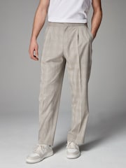 Neutral EDIT Relaxed Wrap Front Suit Trousers - Image 2 of 9