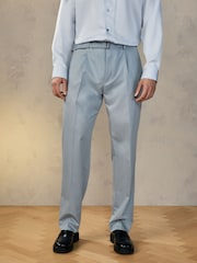 Blue EDIT Slouchy Style Suit Trousers - Image 2 of 8