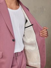 Розовый - Relaxed Fit EDIT Slouchy Style Suit Jacket - Изображение 6 из 6