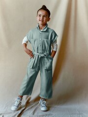 Khaki Green Boilersuit (3-16yrs) - Image 1 of 7