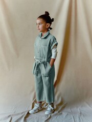 Khaki Green Boilersuit (3-16yrs) - Image 2 of 7
