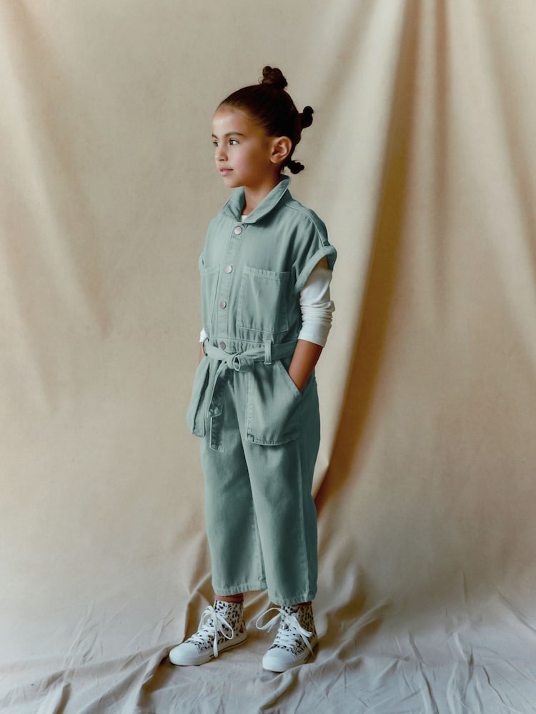 Khaki Green Boilersuit (3-16yrs) - Image 2 of 7