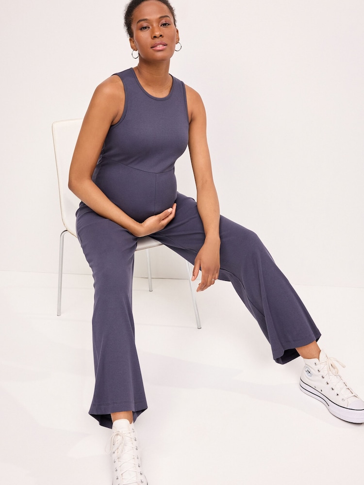 Charcoal Grey Wide Leg Jumpsuit - Image 3 of 7