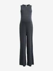 Anthrazitgrau - Jumpsuit mit weitem Bein - Bild 5 von 7