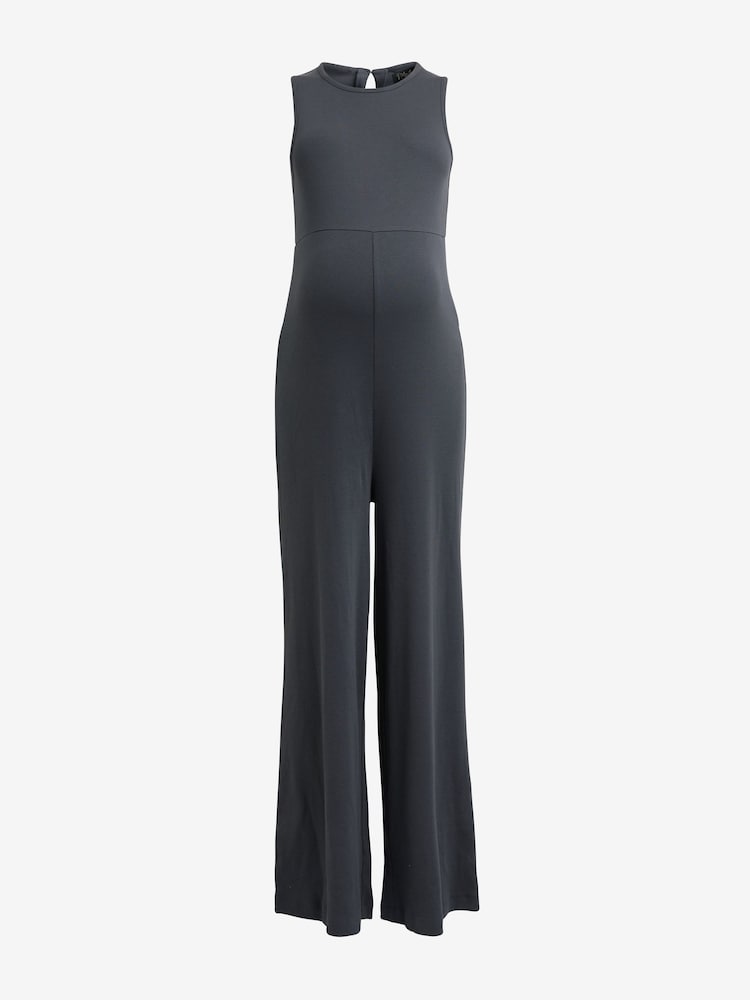 Charcoal Grey Wide Leg Jumpsuit - Image 5 of 7