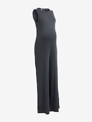 Anthrazitgrau - Jumpsuit mit weitem Bein - Bild 6 von 7