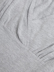 Grey/White Layered Maternity Nursing Dress - Image 7 of 8