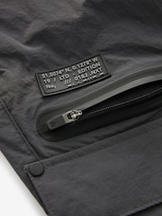 Charcoal Grey Zip Pocket Cargo Shorts (3-16yrs) - Image 3 of 4