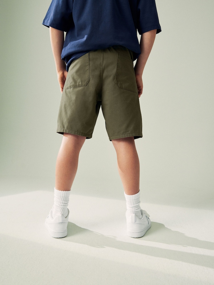 Khaki Green Regular Fit Pull-On Shorts (3-16yrs) - Image 3 of 7