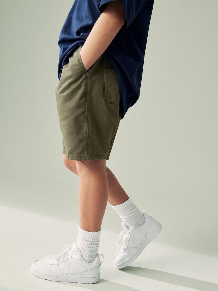 Khaki Green Regular Fit Pull-On Shorts (3-16yrs) - Image 4 of 7