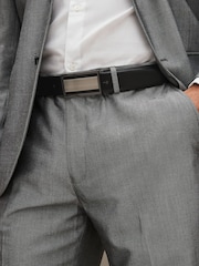Black/Brown Signature Plaque Belt - Image 1 of 9