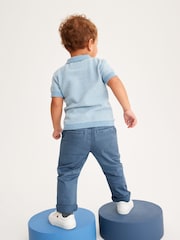 Blue Stretch Chinos Trousers (3mths-7yrs) - Image 3 of 6