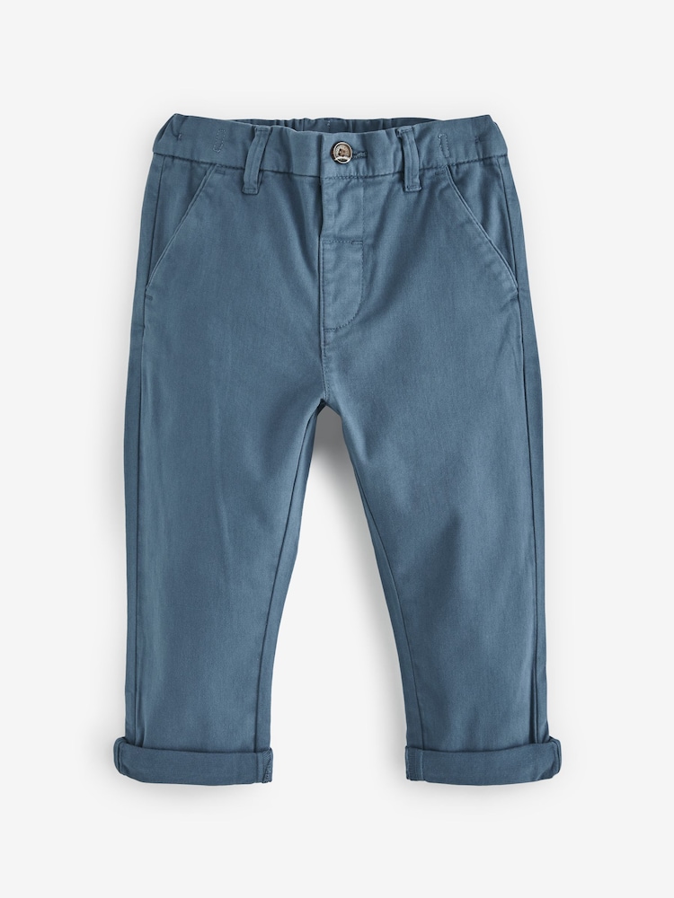Bleu - Pantalon chino extensible (3mths-7yrs) - Image 5 of 6