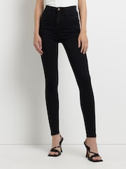 River Island Black High Rise Skinny Jeans - Image 1 of 6