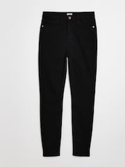 River Island Black High Rise Skinny Jeans - Image 5 of 6