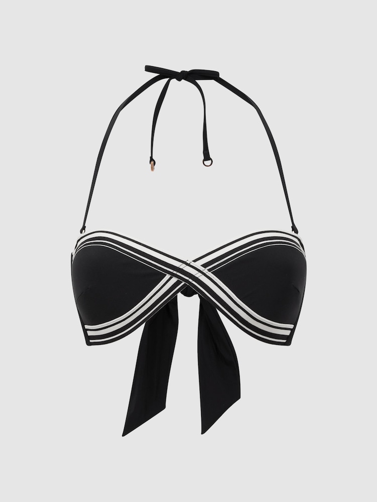 Top de bikini con diseño de bloques de colores Raven de Reiss - Imagen 2 de 4