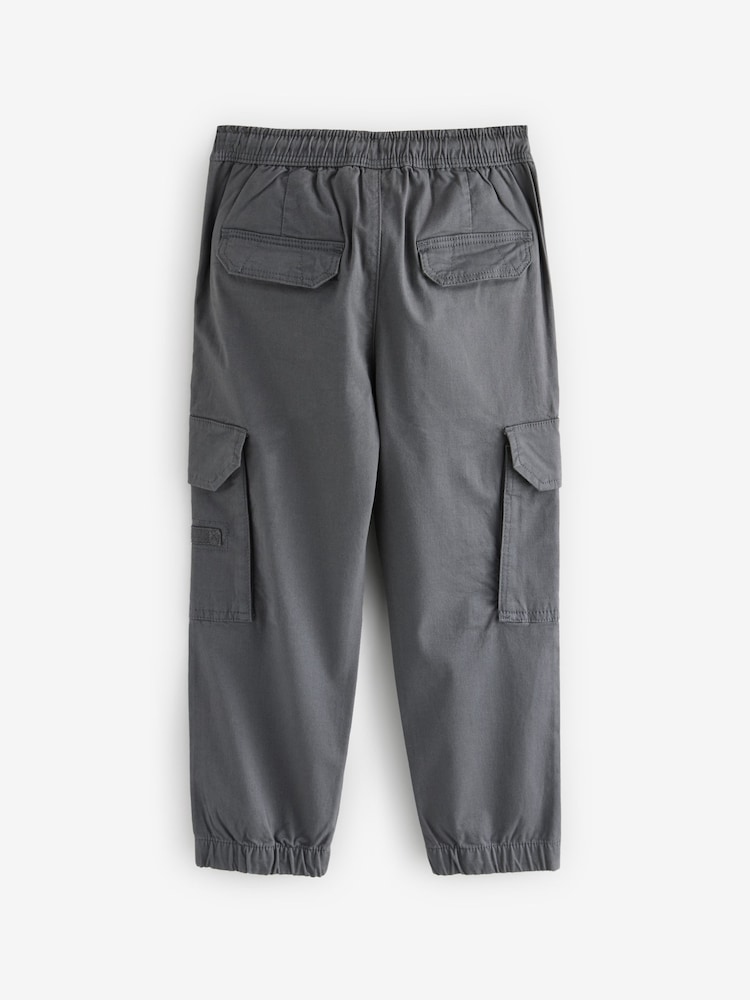 Charcoal Grey Cargo Trousers (3-16yrs) - Image 4 of 6