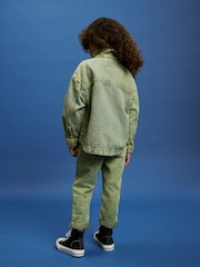 Blue/Yellow Acid Wash Denim Shacket (3-16yrs) - Image 1 of 1