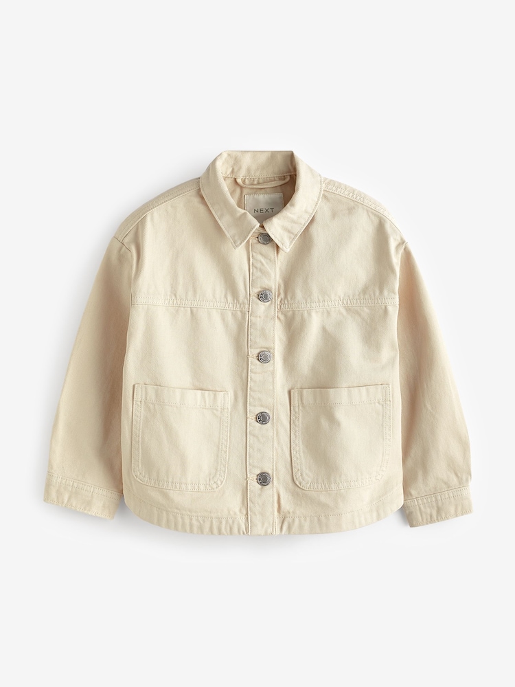 Cream Denim Shacket (3-16yrs) - Image 4 of 4 Cream Denim Shacket (3-16yrs) - Image 4 of 4