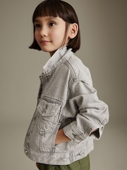 Grey Oversized Denim Jacket (3-16yrs) - Image 4 of 7